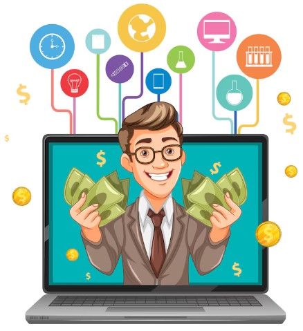 Supplied illustration of digital business and connected learning tools